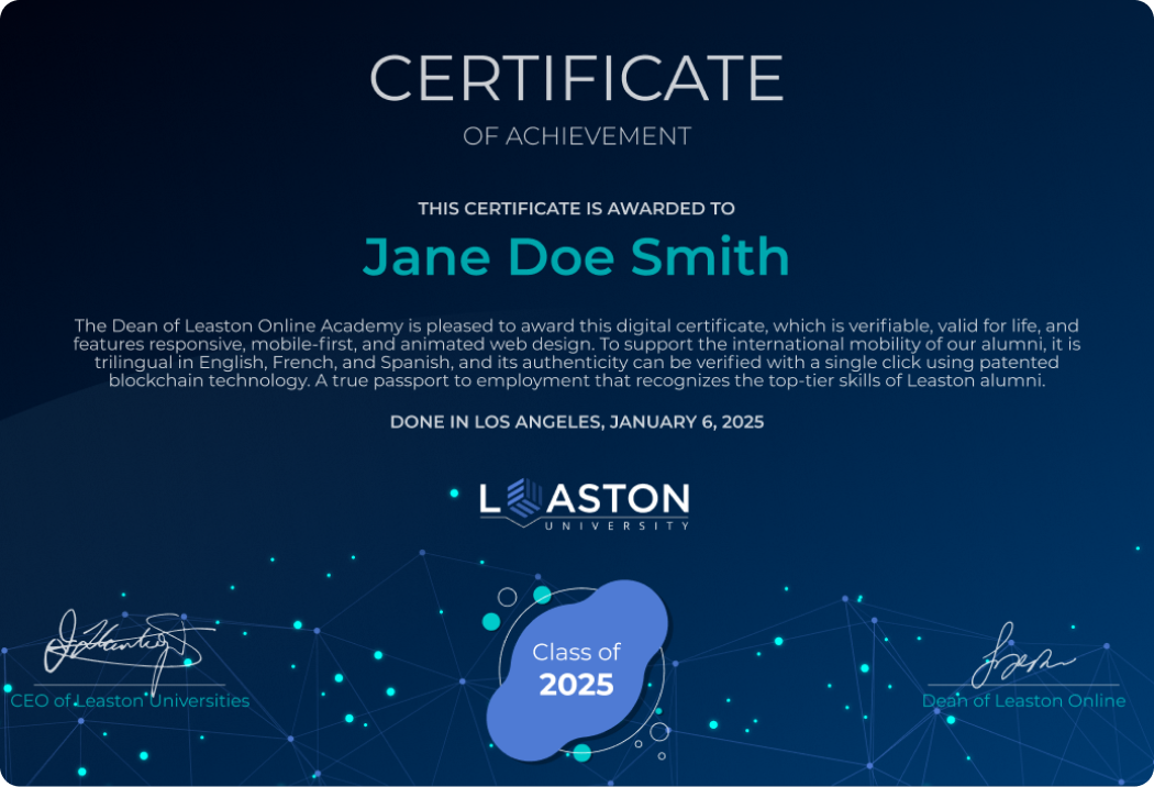 Certificate template model