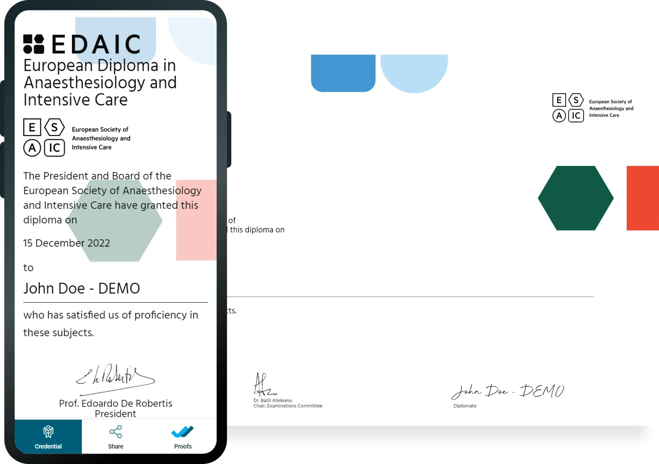 EDAIC Digital Certificates