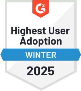 G2 Highest User Adoption Winter 2025