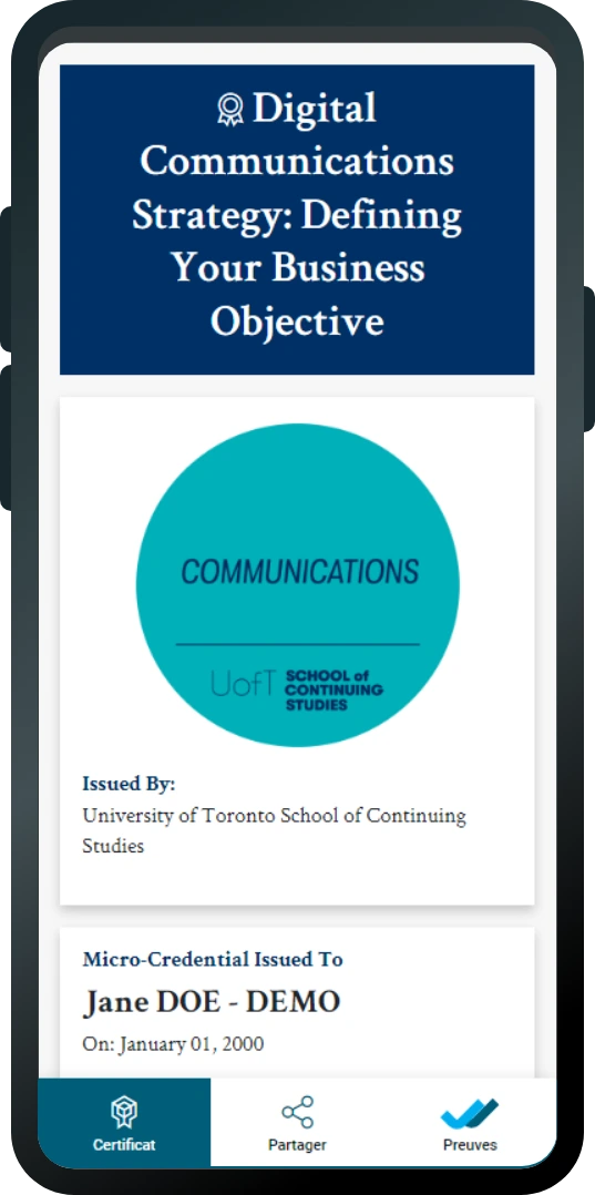 University of Toronto Credential Mobile