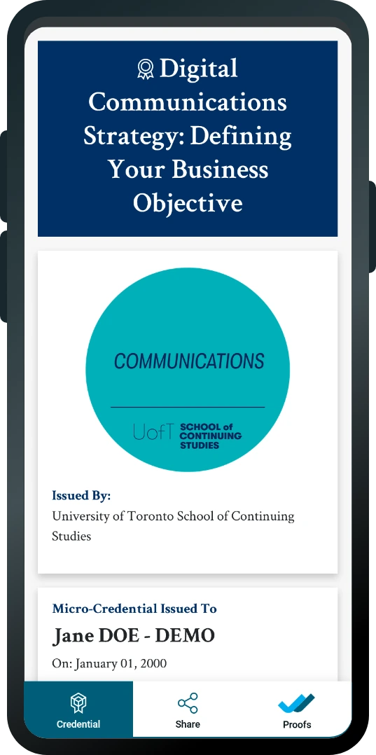 University of Toronto Credential Mobile